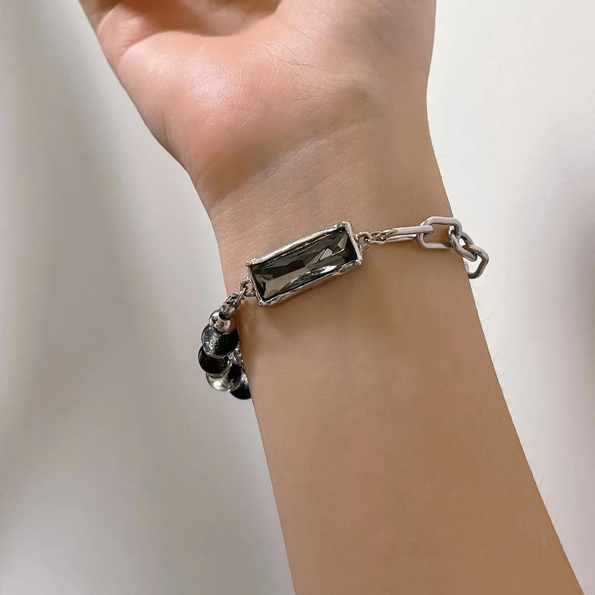 New 925 Sterling Silver Treasure Blue Purple Stone Bracelet Bangle For Woman Girl Fashion Jewelry Gift Dropship Wholesale/Talahi Collections