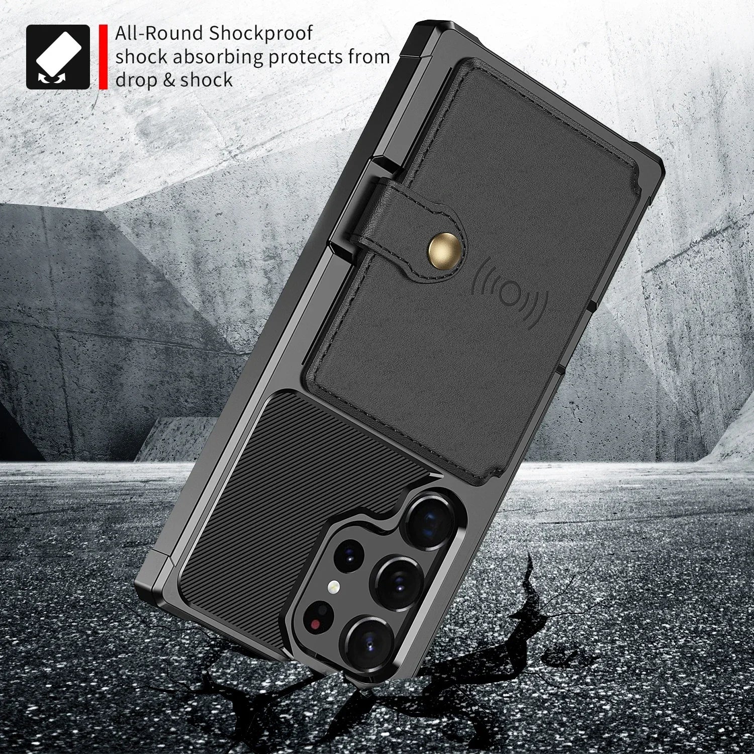 For Samsung Galaxy S25 S24 S23 Ultra S25 Plus Credit Card Case PU Leather Flip Wallet Cover with Photo Holder Hard Back Cover/Talahi Collections
