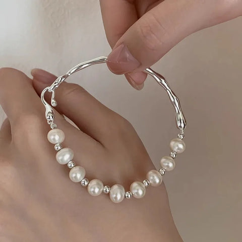 New 925 Sterling Silver Treasure Blue Purple Stone Bracelet Bangle For Woman Girl Fashion Jewelry Gift Dropship Wholesale/Talahi Collections