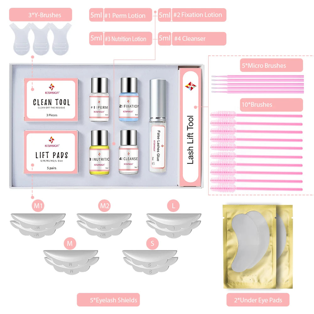 5 Bottles/Lot #1/2/3/4 Lash Lift Lotion Eyelash Lifting Kit Eyelash Perm Fixation Lotion Lifting Eyelashes Eye Lash Makeup Tools/Talahi Collections