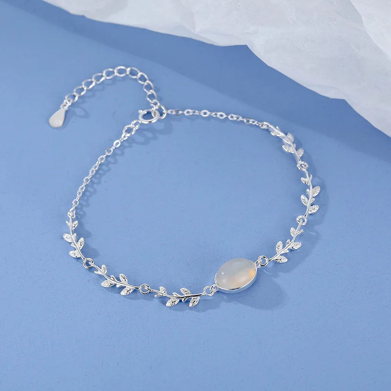 New 925 Sterling Silver Treasure Blue Purple Stone Bracelet Bangle For Woman Girl Fashion Jewelry Gift Dropship Wholesale/Talahi Collections