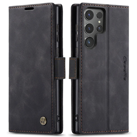Flip Wallet Case for Samsung Galaxy S24 Ultra S24 Plus S24, Leather Magnetic Folio Cover with Card Holder Shockproof Phone Cases/Talahi Collections
