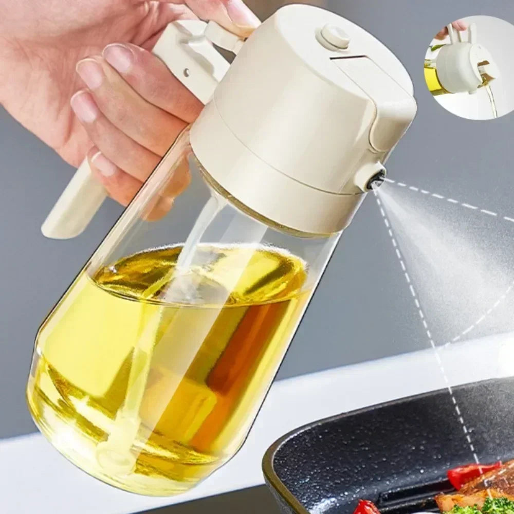 Kitchen Olive Oil Dispenser Oil Spray Bottle Automatic Dispenser 470ML Oil Sprayer for Cooking Kitchen Salad Barbecue BBQ Baking/Talahi Collections