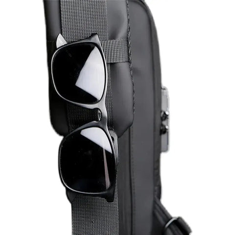 Men Anti Theft Chest Bag Shoulder Bags USB Charging Crossbody Package School Short Trip Messengers Bags Men's Oxfor/Talahi Collections