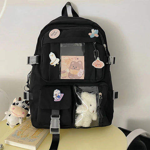 Girls Backpack Cute School Bags For Student Teens Girls Pockets Women Laptop Backpack Harajuku/Talahi Collections
