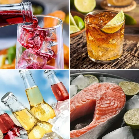 1pc, Ice Cube Tray With Lid, 6 Cavity Flexible Food Grade Silicone Ice Cube Mold, Ice Trays For Freezer/Talahi Collections