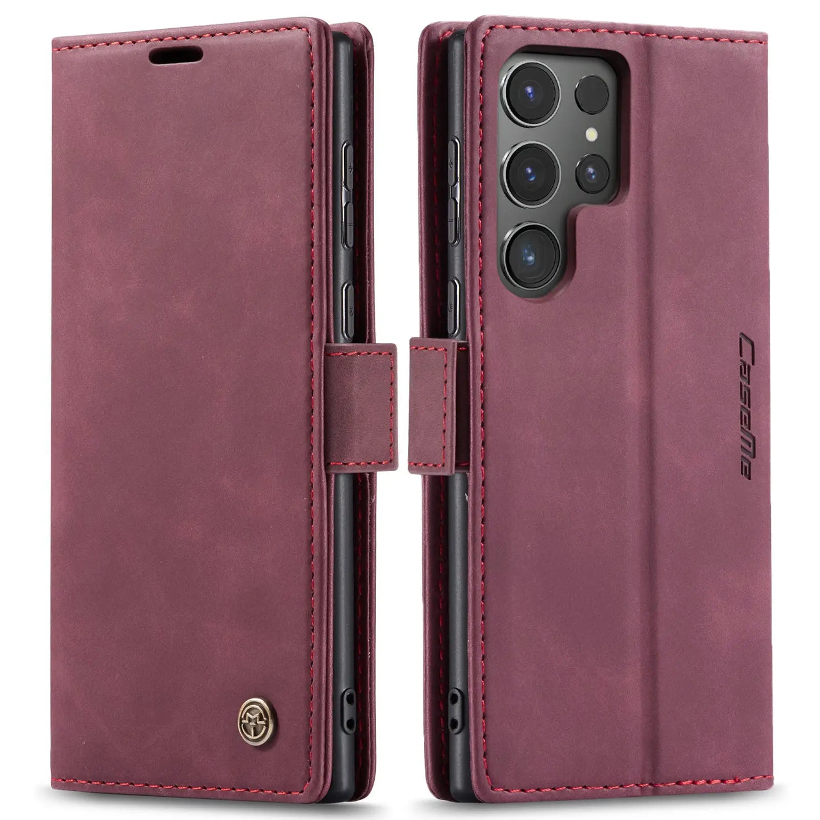 Flip Wallet Case for Samsung Galaxy S24 Ultra S24 Plus S24, Leather Magnetic Folio Cover with Card Holder Shockproof Phone Cases/Talahi Collections