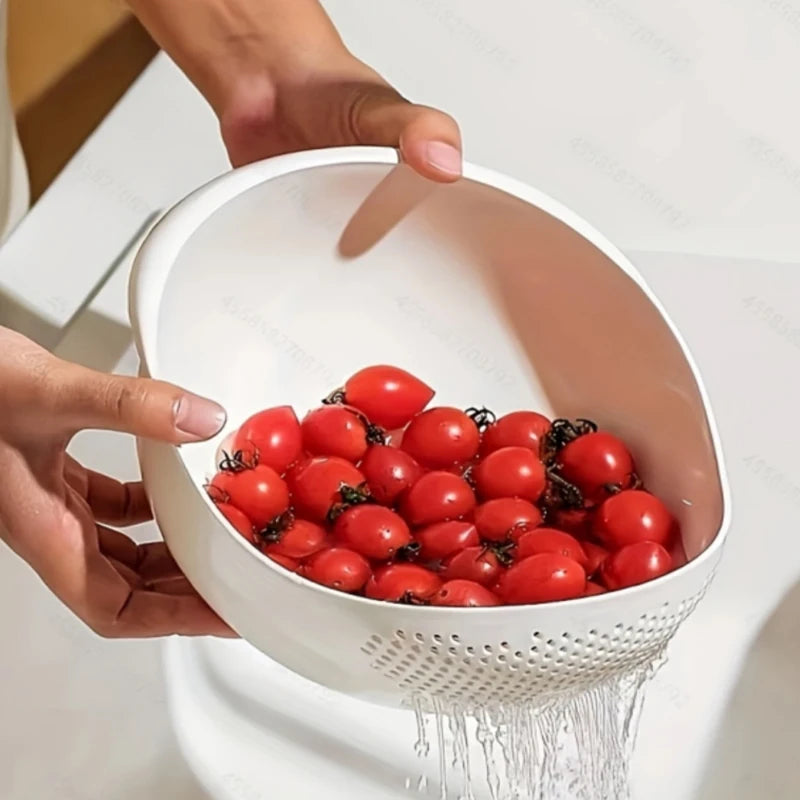 Rice Drain Basket Rice Filter Fruit and Vegetable Drain Sieve Kitchen Supplies Small Tools Multi-Purpose/Talahi Collections