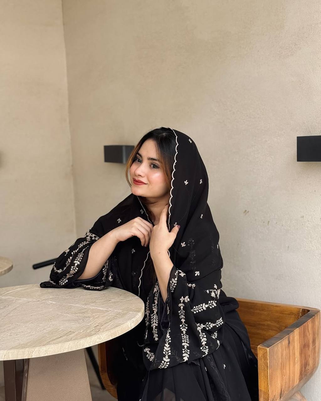 Presenting new Pakistani ready to wear collection with embroidery sequins work top-pant with dupatta
