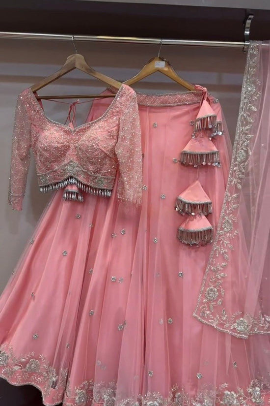New Pakistani ready to wear collection with embroidery sequins work top-pant with dupatta