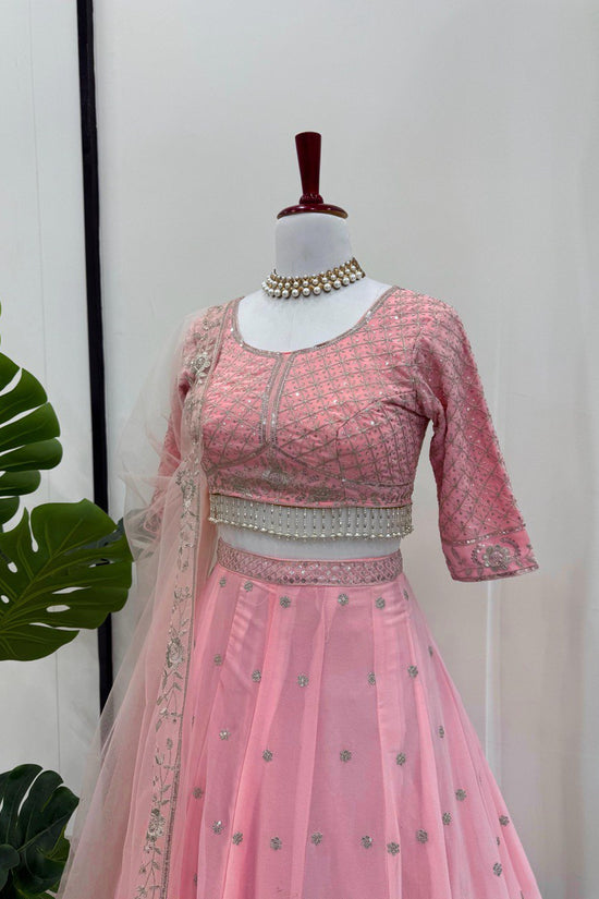 New Pakistani ready to wear collection with embroidery sequins work top-pant with dupatta
