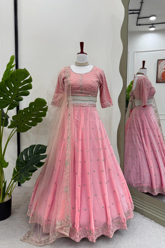 New Pakistani ready to wear collection with embroidery sequins work top-pant with dupatta